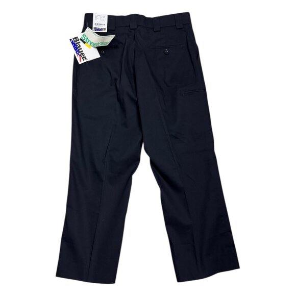 BLAUER NWT Stretch Gear Pleated Business Casual Navy Blue Work Pants Mens 34x28 - Picture 2 of 9